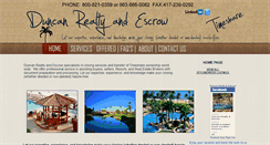 Desktop Screenshot of duncanrealtyandescrow.com
